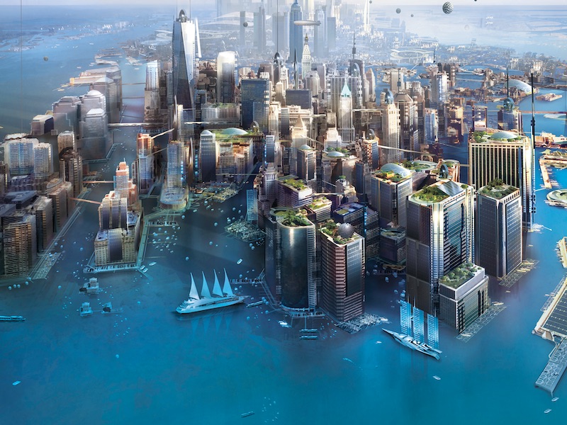 New York in 2140? Image from Kim Stanley Robinson book