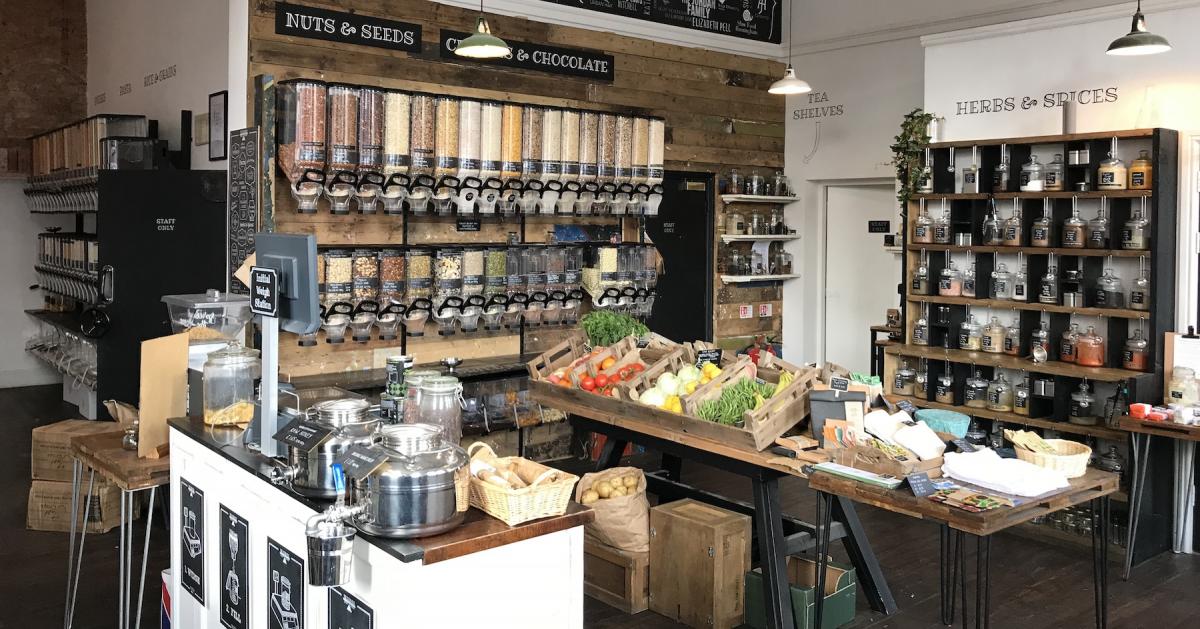 The UK's largest plastic-packaging-free shop in Birmingham